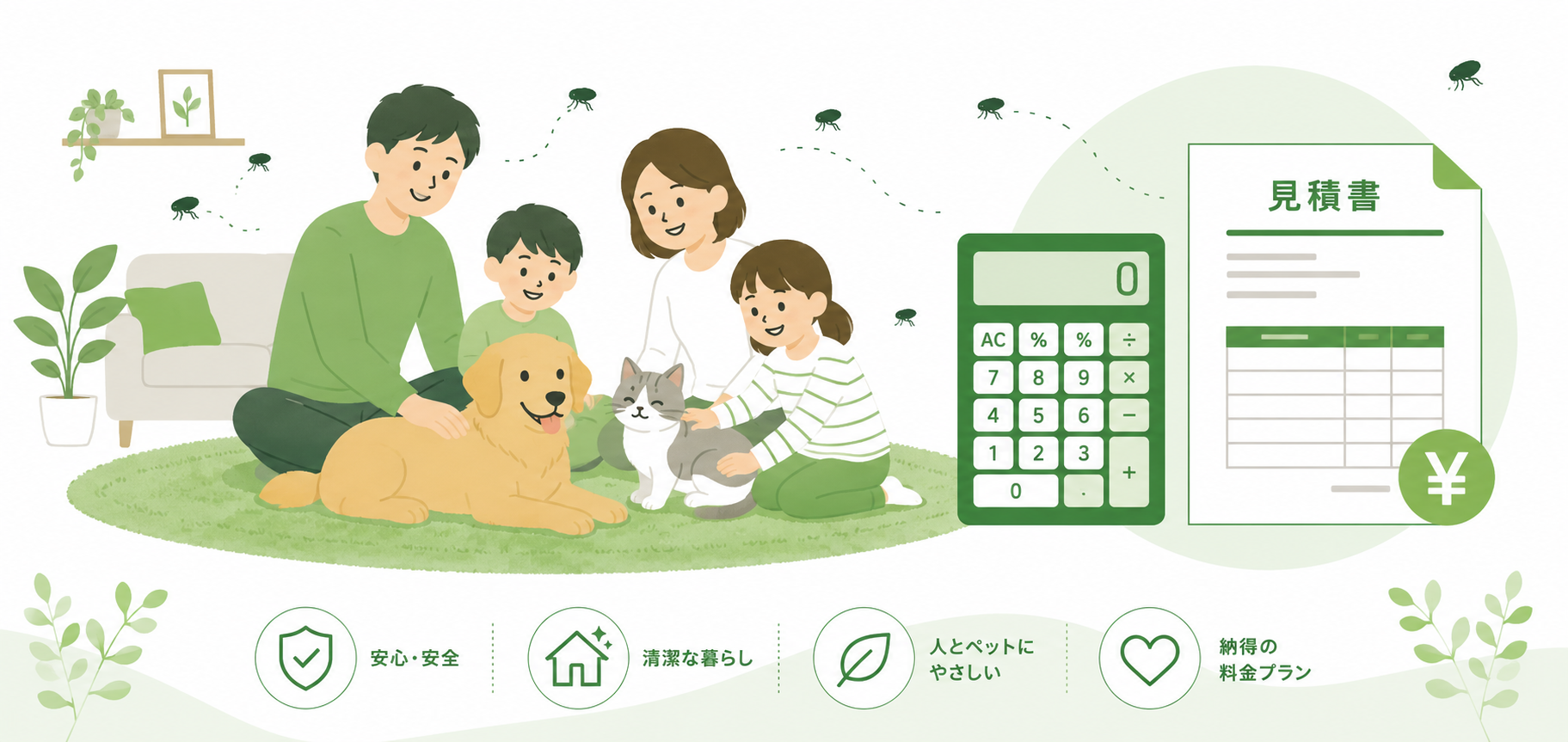 ノミ駆除の費用相場と対処法【ペットのいる家・繰り返し刺される方へ】